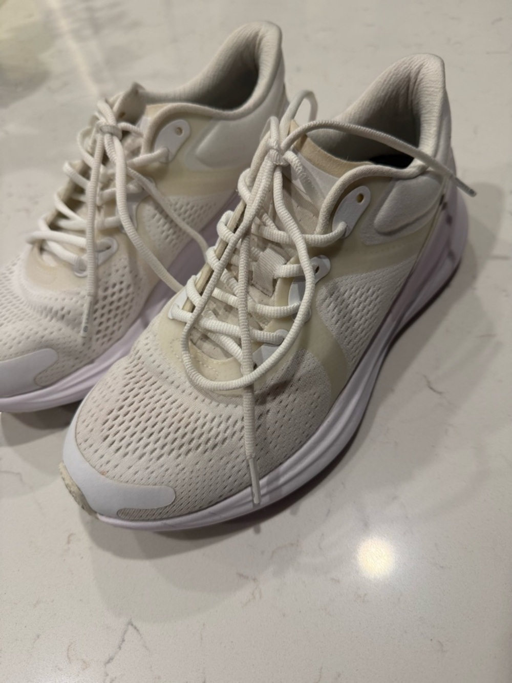Women’s Lululemon White Lace-Up Athletic Sneakers